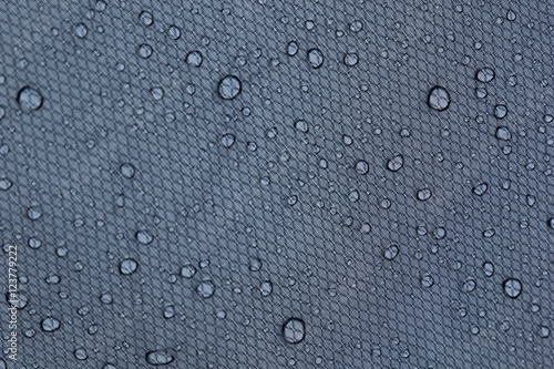 Water drops on a gray background. Abstract background.