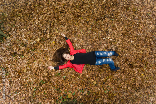 girl in the forest photo