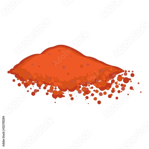 Paprika icon in cartoon style isolated on white background. Herb an spices symbol stock vector illustration.