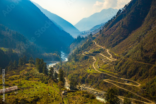 Chopta Valley in North Sikkim, India photo