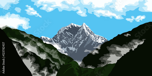 mountain peak landscape