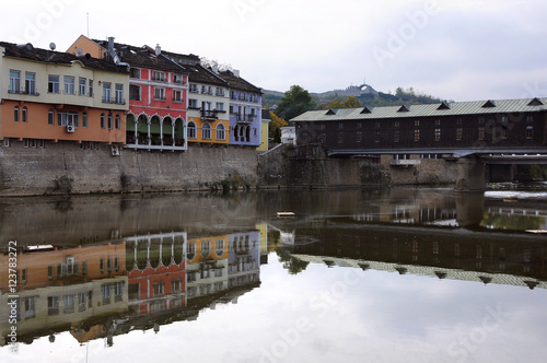 Wooden Bridge in the Town of Lovech