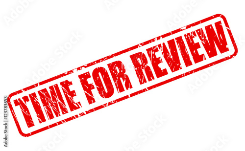 TIME FOR REVIEW red stamp text