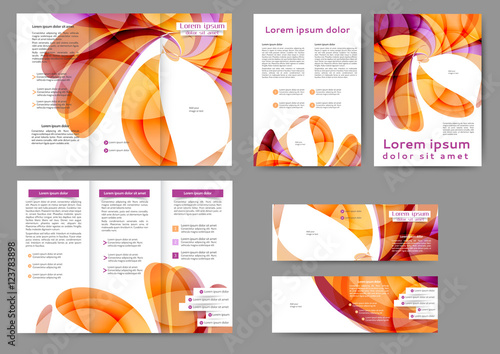 Colored abstract brochure