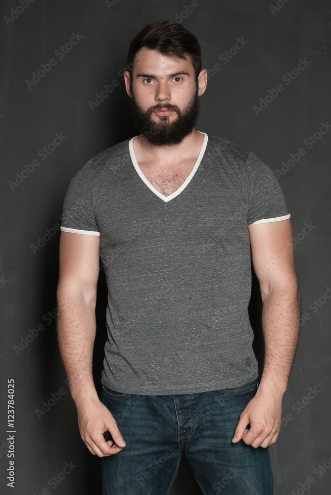Portrait of handsome man with beard Portrait of handsome man with beard
