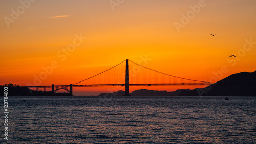 Golden Gate Bridge in San Francisco sunrise © Lorenzo