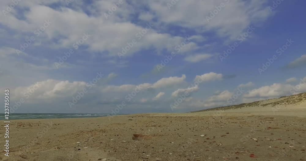 Just married couple running on a sandy beach Just married couple running on a sandy beach
