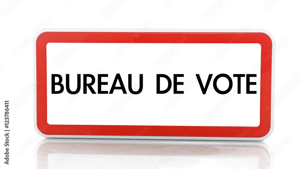 Panneau BUREAU DE VOTE Illustration Stock