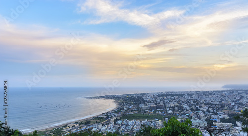 Panoramic View of Vizag City and the Beach from Kailasagiri Hill