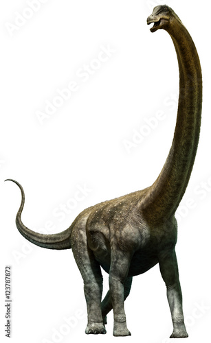 Puertasaurus from the Cretaceous era 3D illustration © warpaintcobra