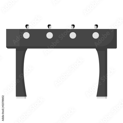 Table football icon in monochrome style isolated on white background. Board games symbol stock vector illustration.