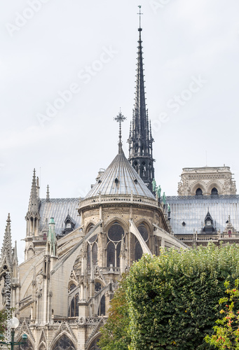 The east facade of catholic cathedral Notre-Dame de Paris. © dmitr86