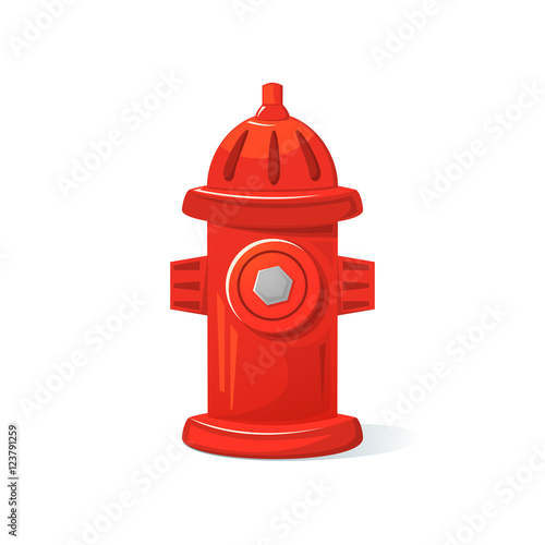 Icon fire hydrant, vector illustration