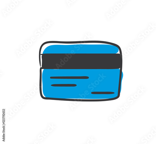 Stick Figure Series Icon / Kreditkarte