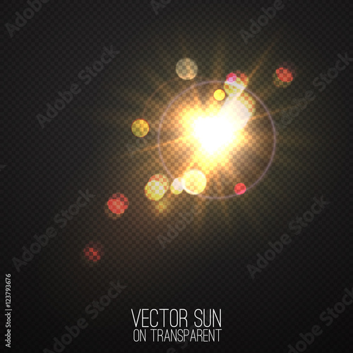 Wallpaper Mural Vector realistic sun on transparent  Torontodigital.ca