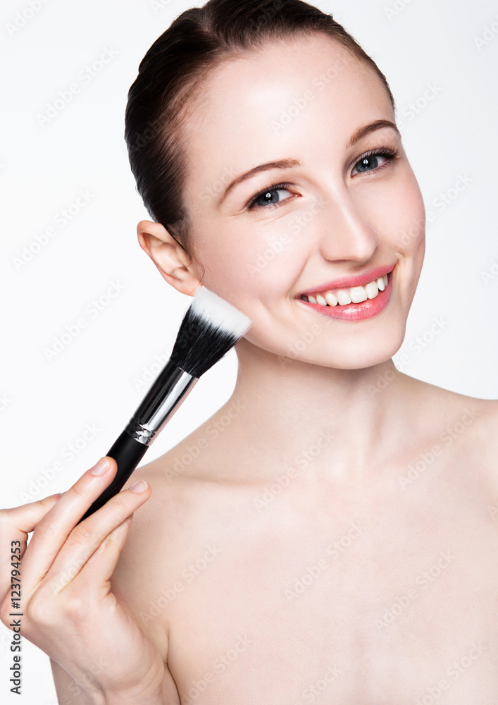 Beauty woman healthy cosmetic makeup portrait Beauty woman healthy cosmetic makeup portrait