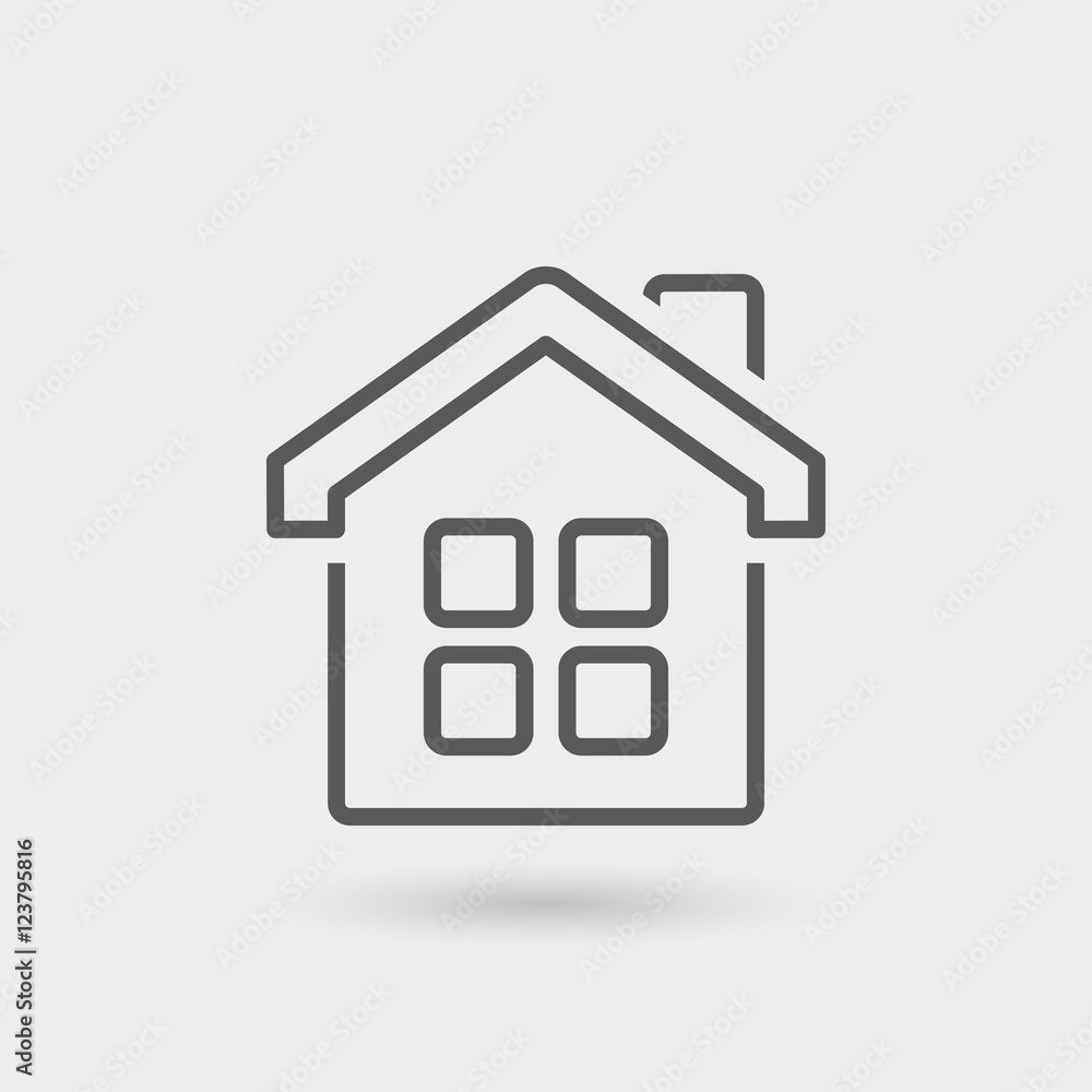bright home line icon bright home line icon