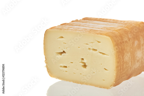 Cheese Isolated Over White photo