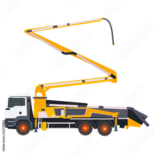 flat concrete pump