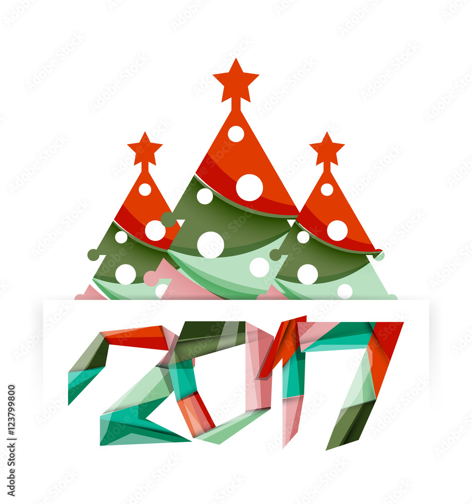 2017 Christmas and New Year Geometric Banner 2017 Christmas and New Year Geometric Banner