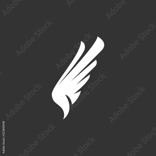 Wing Icon. Vector logo element for template
