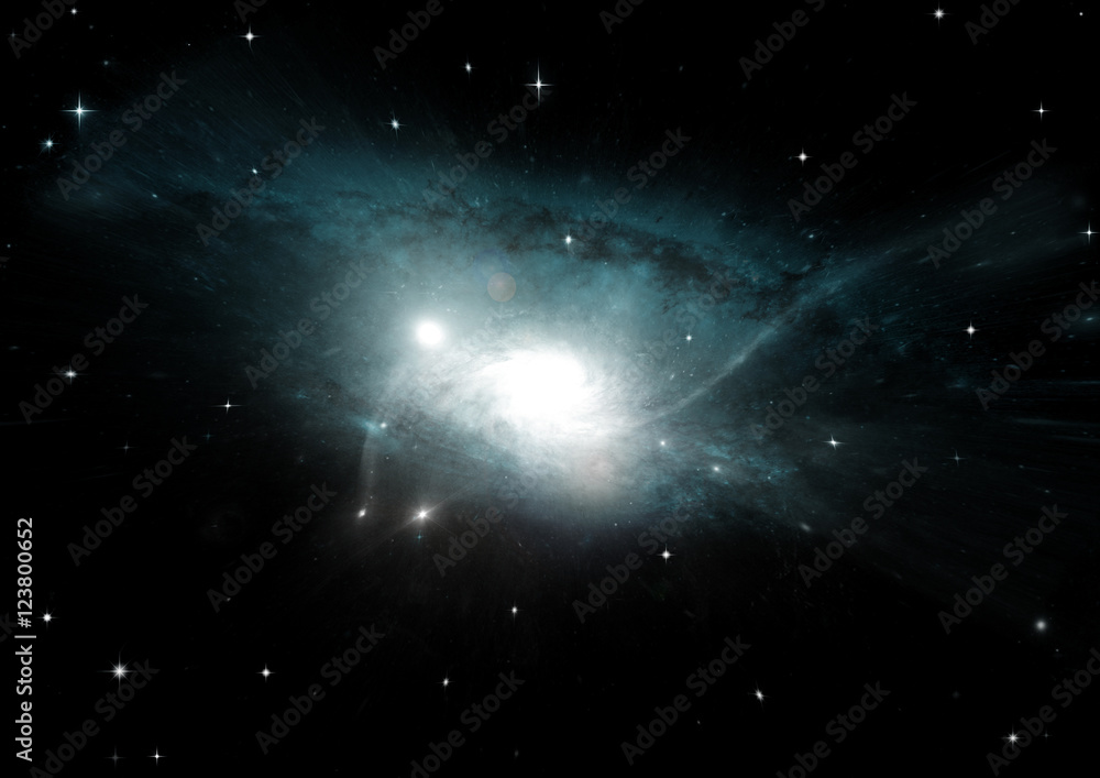 galaxy in a free space