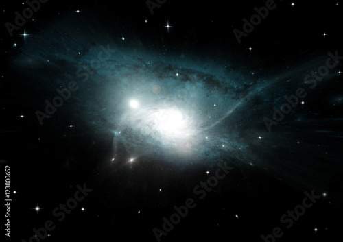 galaxy in a free space