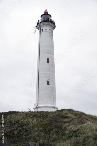 Lyngvig Leuchtturm bei Hvide Sande D  nemark