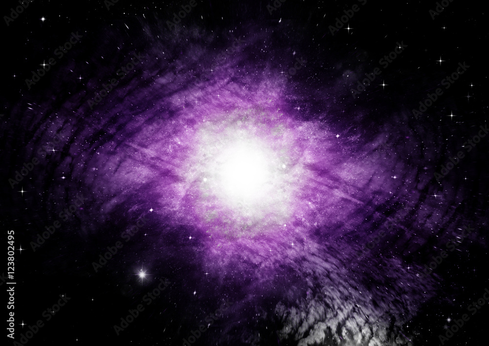 galaxy in a free space galaxy in a free space