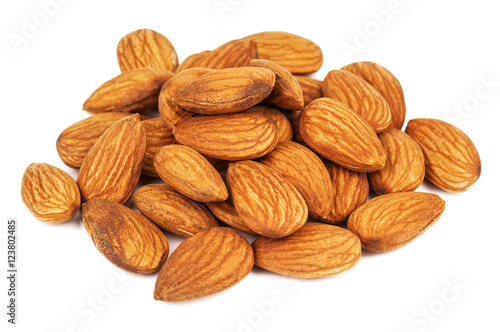 heap of ripe almonds