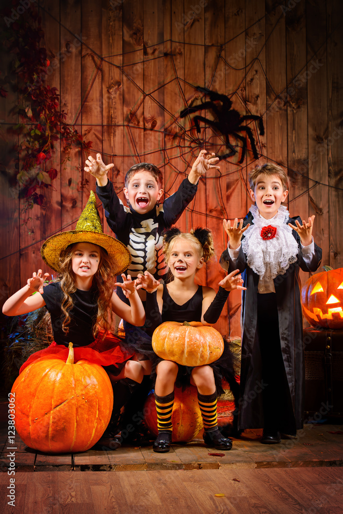 Fototapeta premium wizard kids