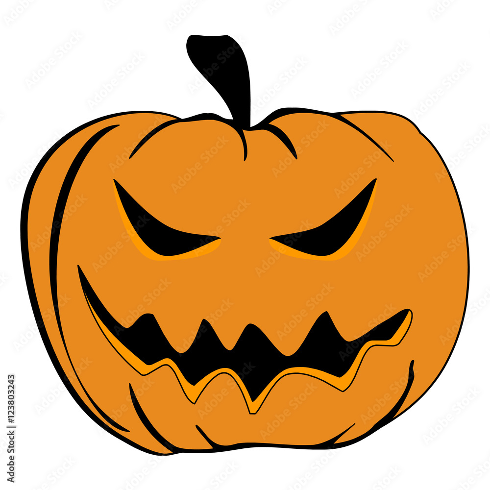 Naklejka premium Halloween pumpkin 