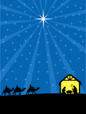Christmas Christian nativity scene