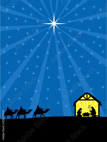 Christmas Christian nativity scene