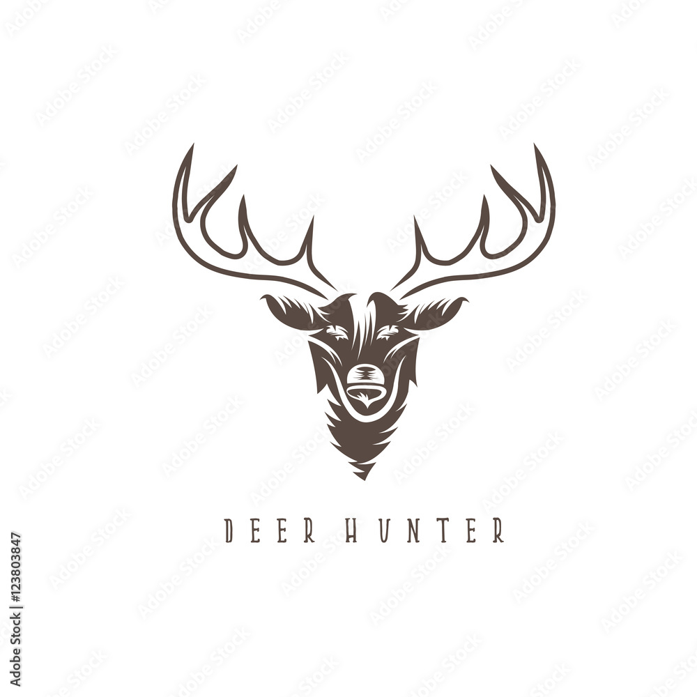 deer head vector design template,hunting illustration deer head vector design template,hunting illustration