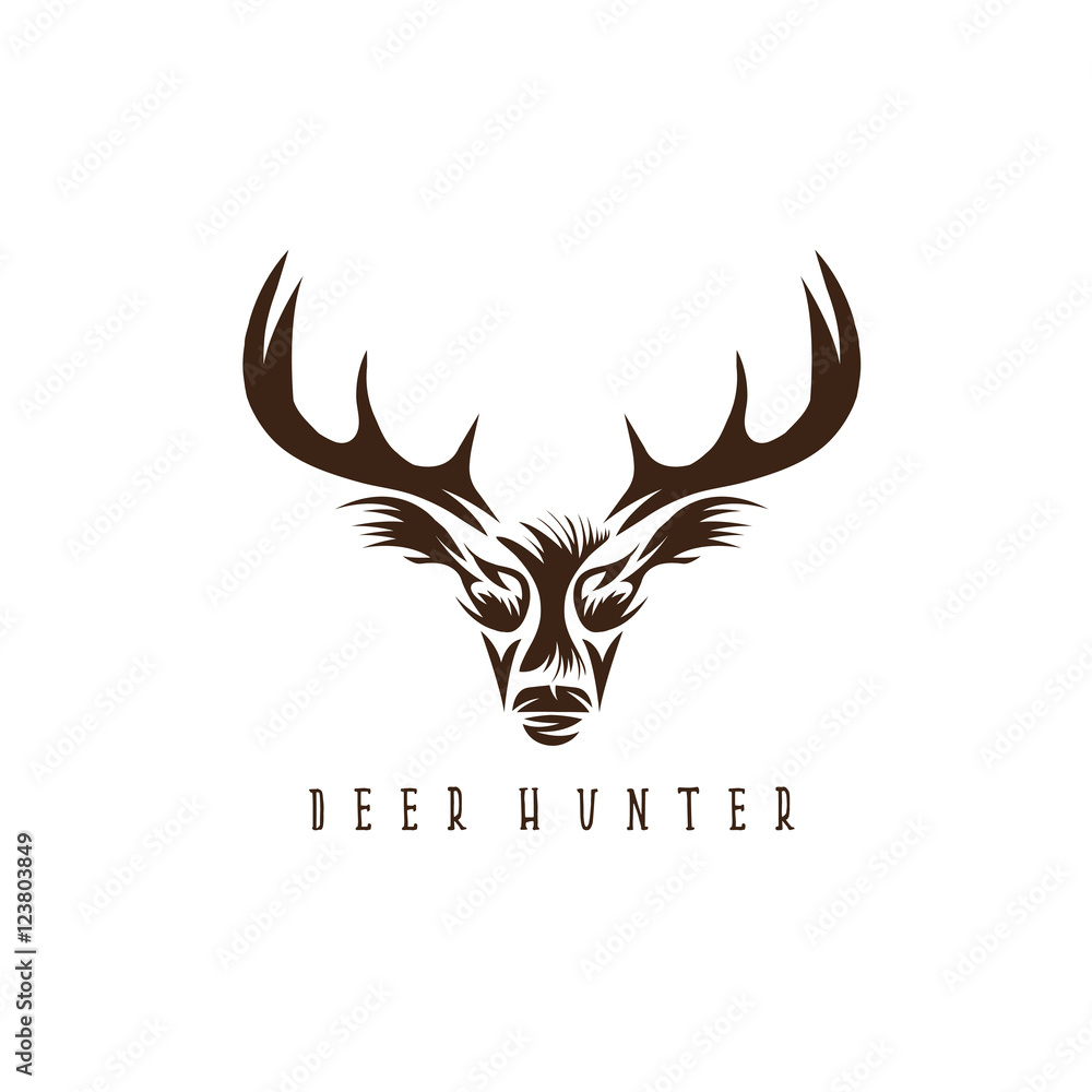 deer head vector design template,hunting illustration deer head vector design template,hunting illustration