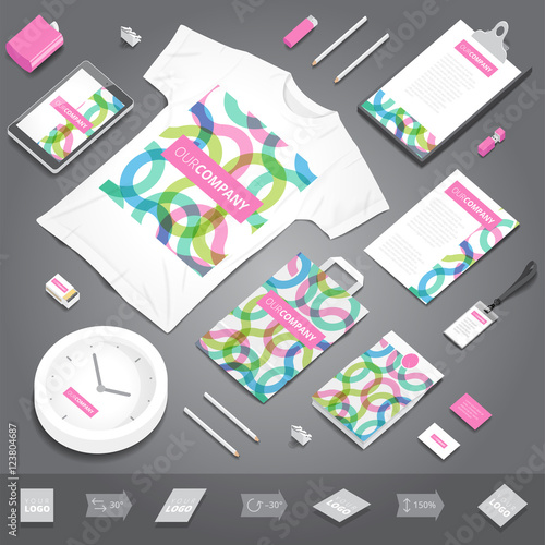 Corporate identity print template