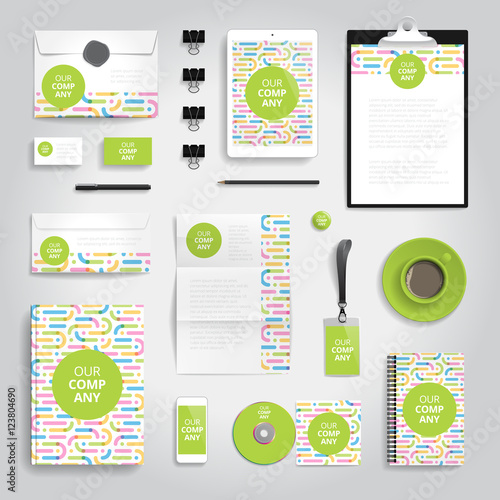 Corporate identity print template