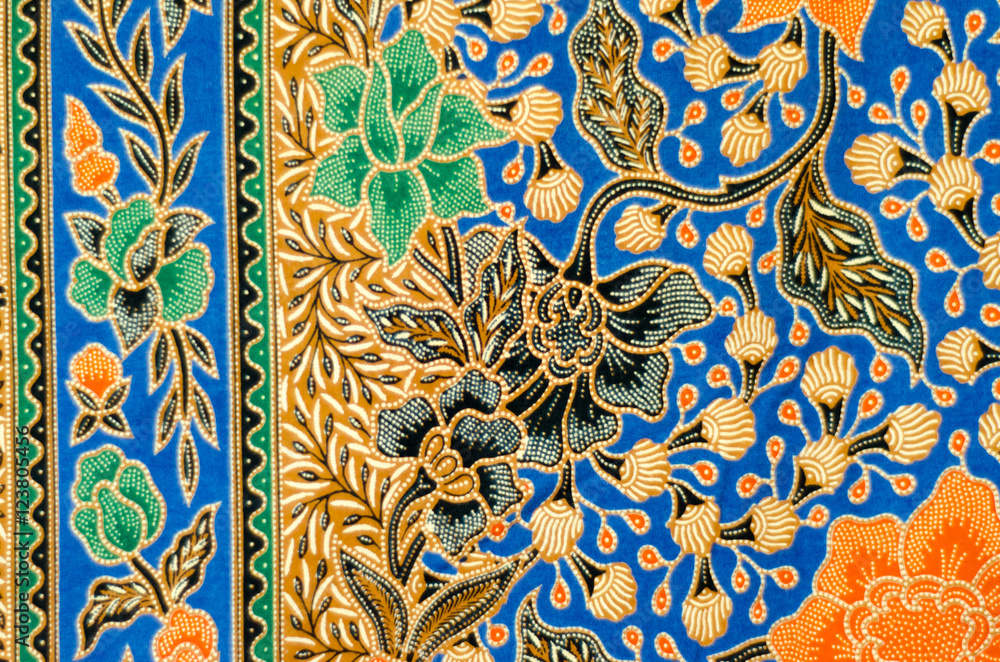 Pattern for traditional clothes malaysia include batik StockFoto