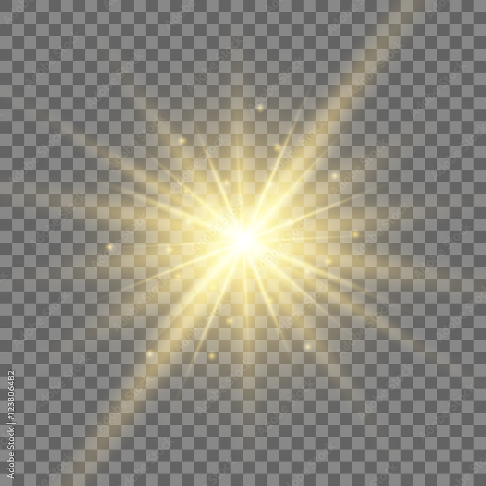 Glow light effect. Star burst with sparkles. Illustration Glow light effect. Star burst with sparkles. Illustration