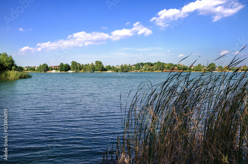 beautiful blue lake