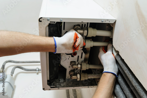 Installation of home heating.
