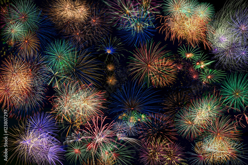 fireworks salute background wallpaper © Iri_sha
