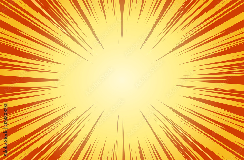 Sun Rays for Comic Books Radial Background Vector Sun Rays for Comic Books Radial Background Vector