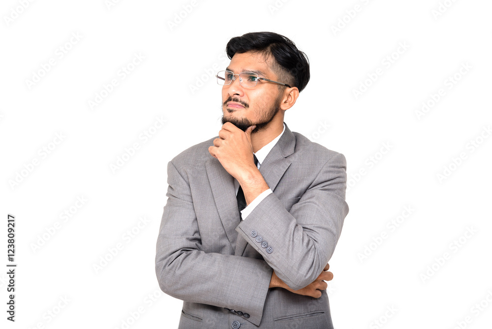 Confident young businessman isolated on white background Confident young businessman isolated on white background