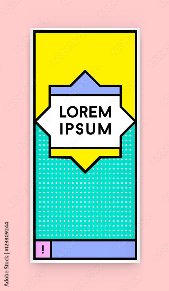 Visual identity in Trendy New Fat Line Style Geometric Design in Visual identity in Trendy New Fat Line Style Geometric Design in