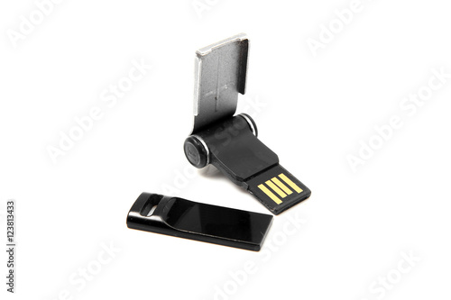 Pen drive isolated on white background