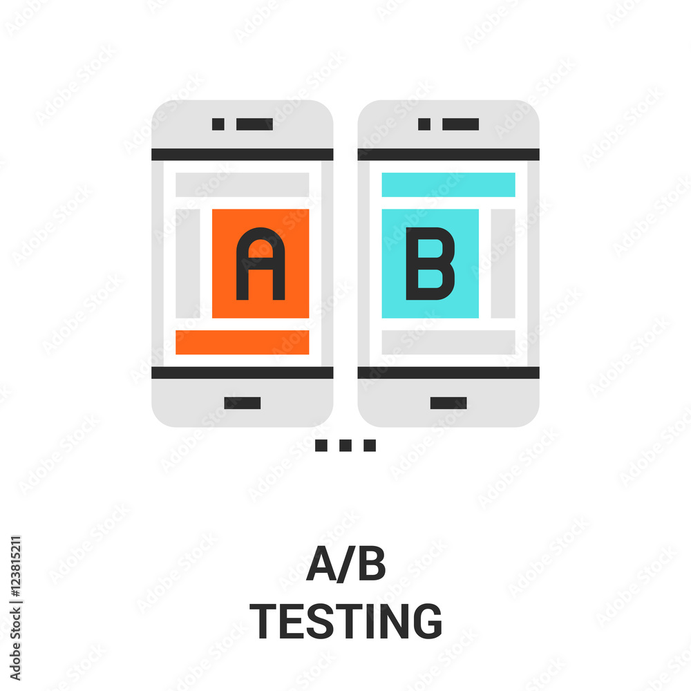 a b testing icon a b testing icon
