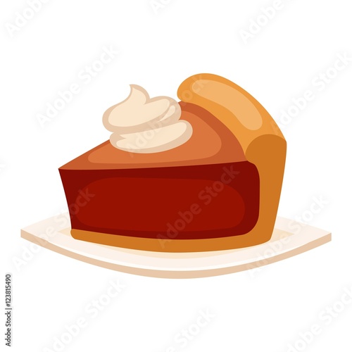 Cake isolated vector icon