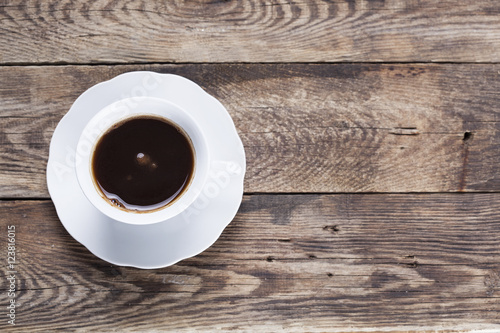 Coffee Mug on Wooden Table